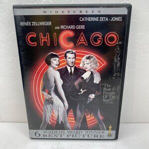 Chicago 2002 DVD Musical Comedy Renee Zellweger & Catherine Zeta-Jones Pre-Owned